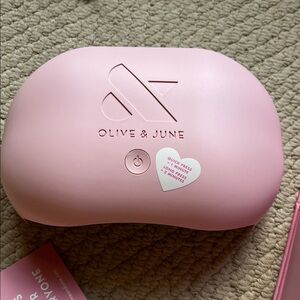 Olive & June Pink Nail Lamp and kit